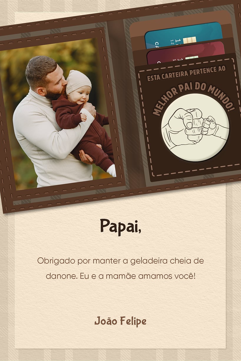 Crie seu Cartão de Dia Dos Pais com a Festalab