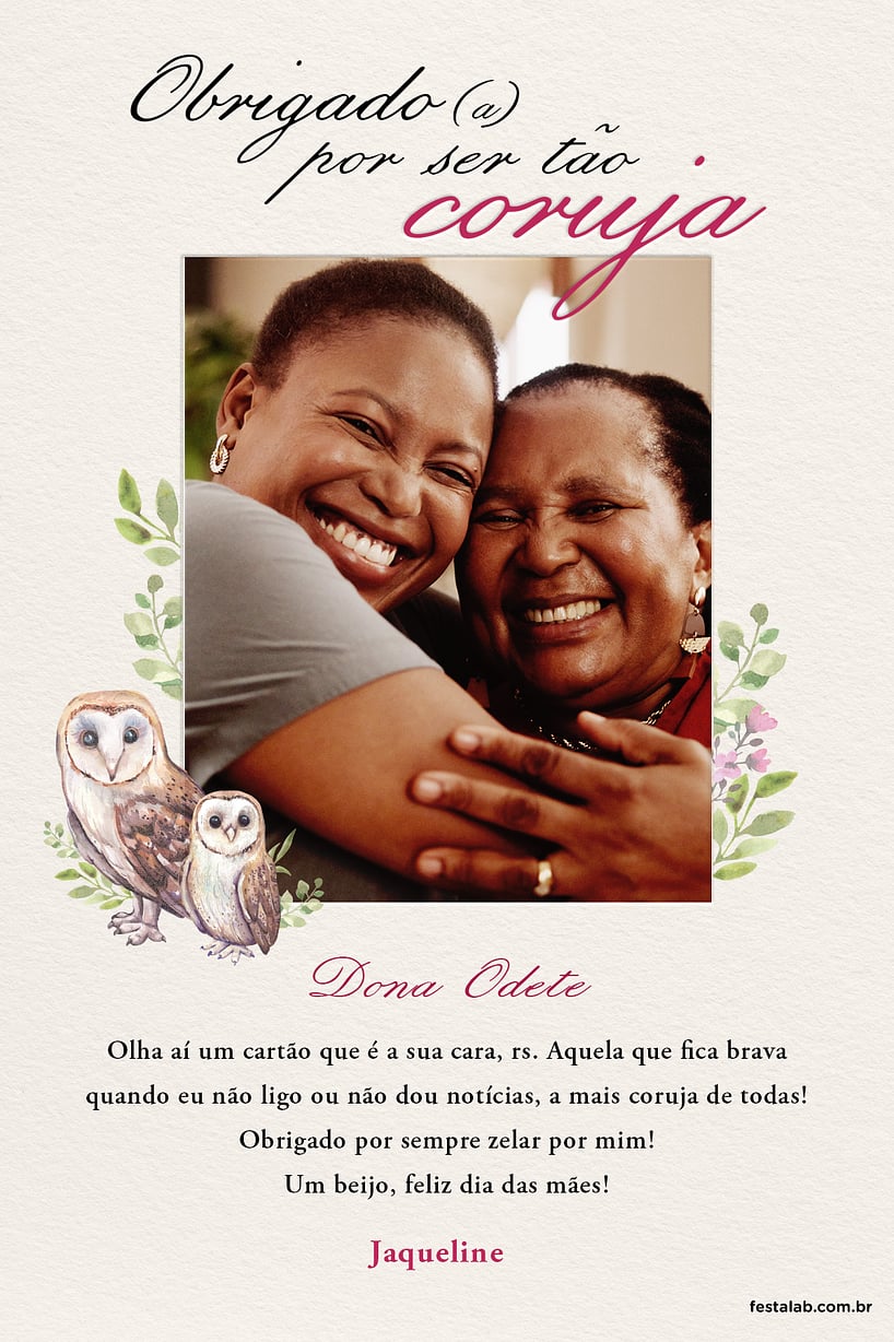 Crie seu Cartão de Dia Das Mães com a Festalab