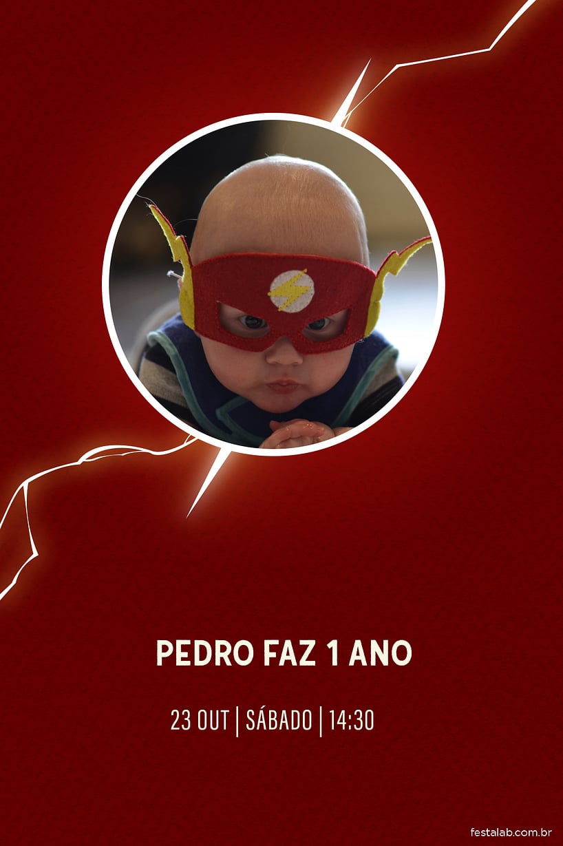 Modelo de Convite de Aniversario - Flash Criar convite de aniversário - Flash| FestaLab