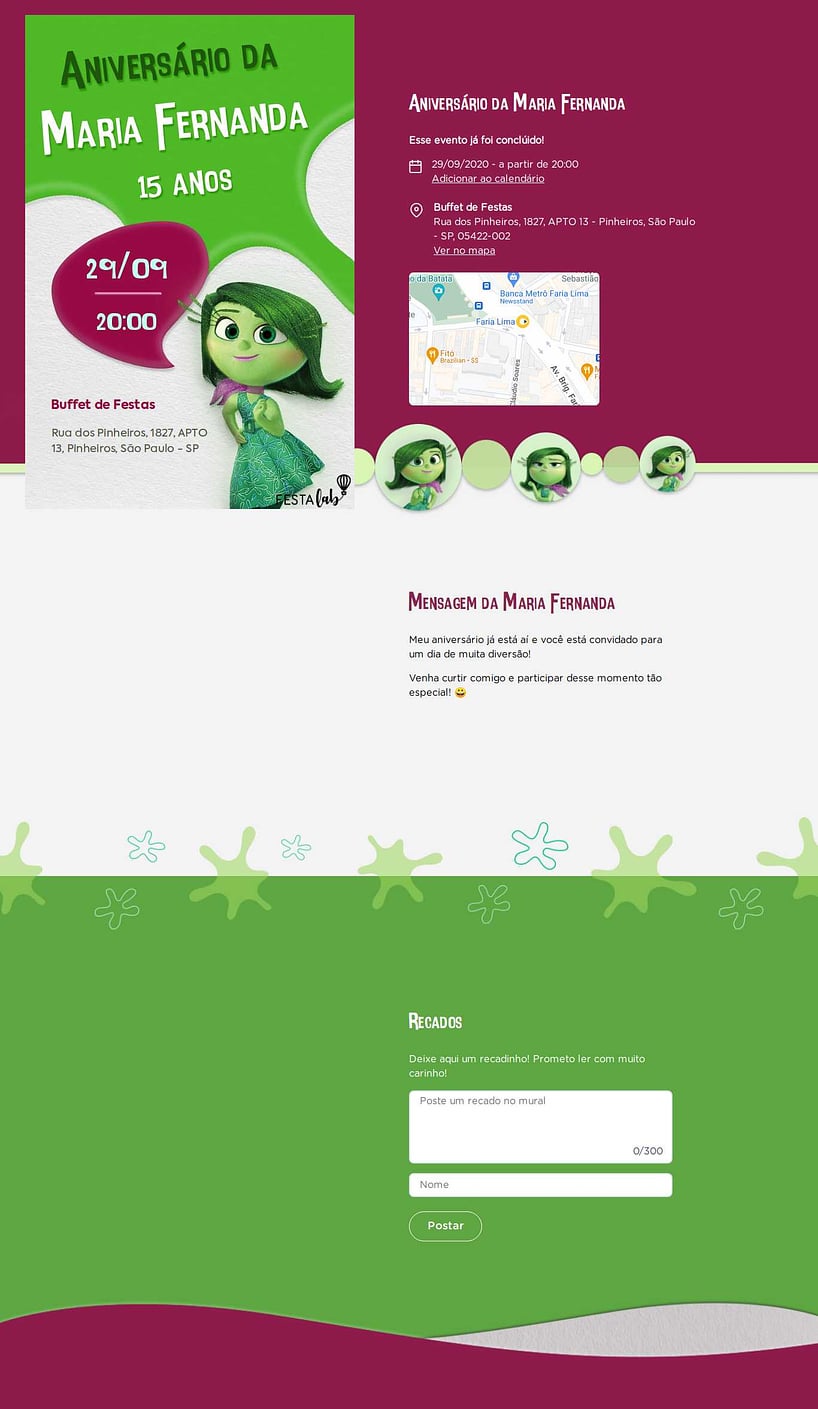 Convite online de aniversário - Nojinho| FestaLab