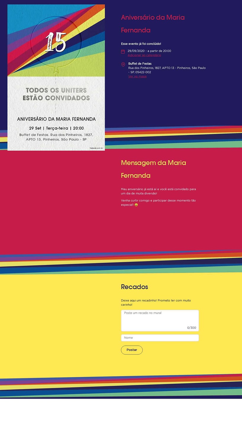 Convite online de aniversário - Now United branco| FestaLab