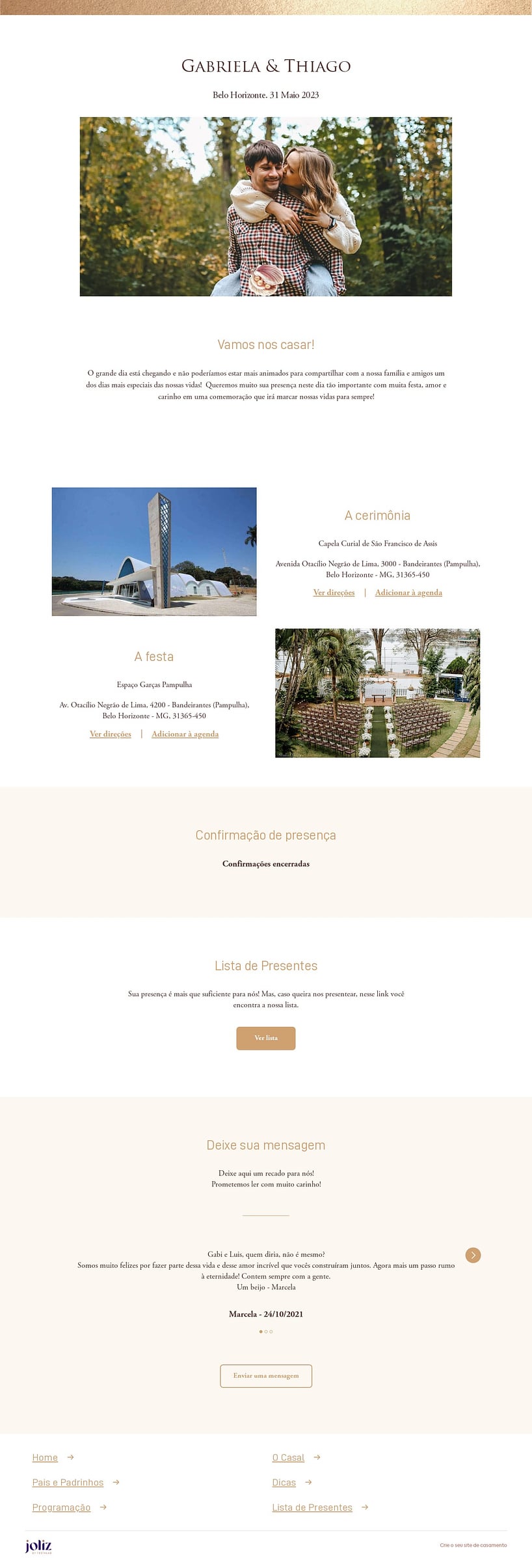 Crie seu site de Casamento - Concha Aquarelada| FestaLab