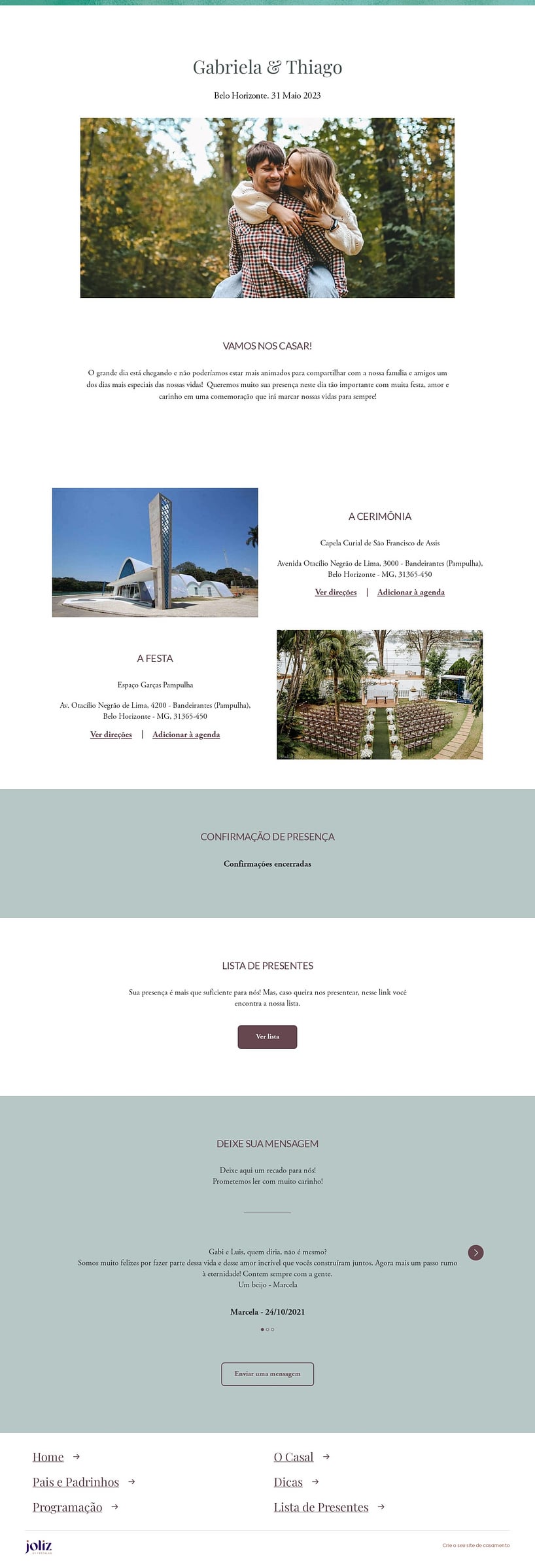 Crie seu site de Casamento - Esfumado azul| FestaLab