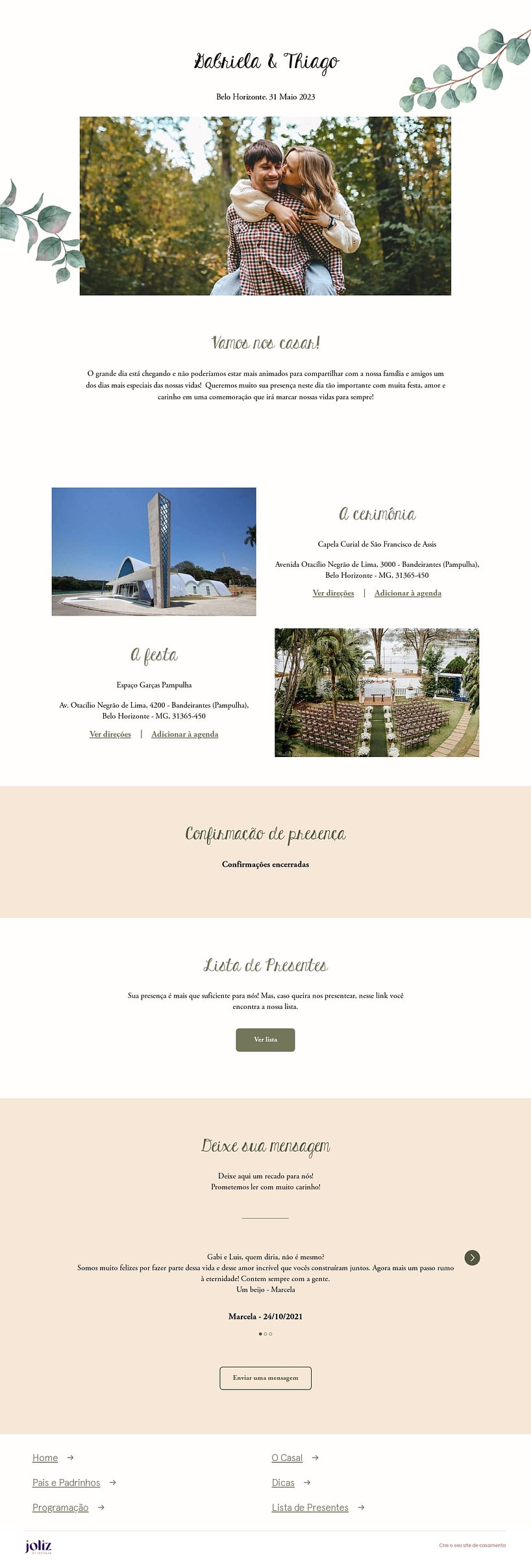 Crie seu site de Casamento - Kraft Delicado| FestaLab