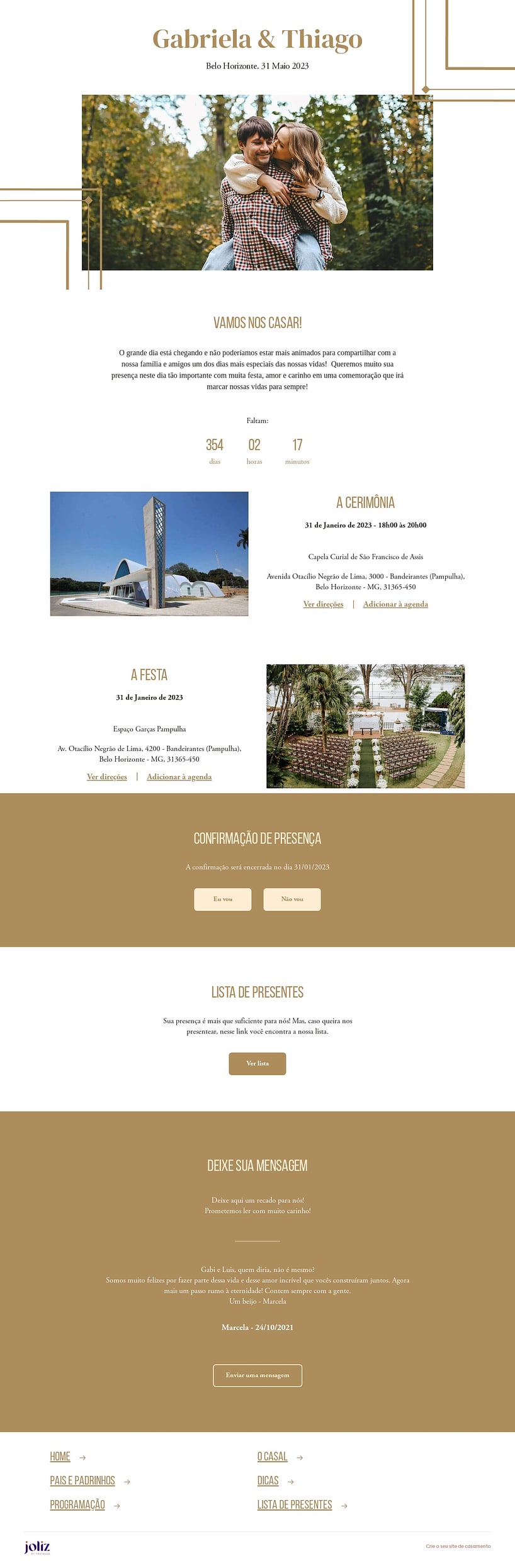Crie seu site de Casamento - Traços minimalistas| FestaLab