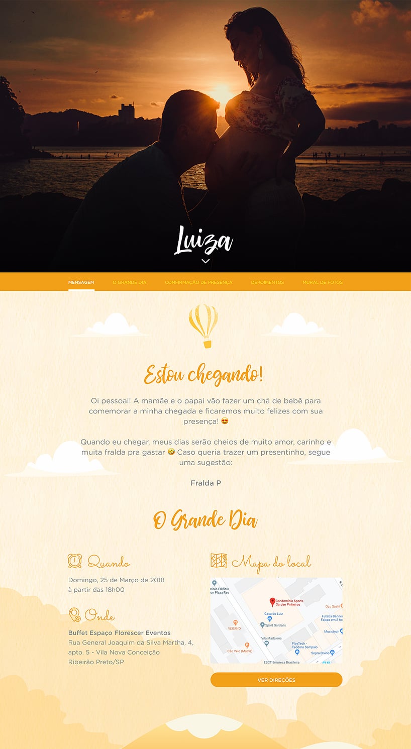 Vibe de Cha de bebe - Balao Amarelo
