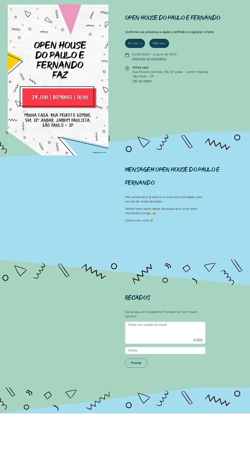 Convite Online Ocasiões especiais - Happy | FestaLab